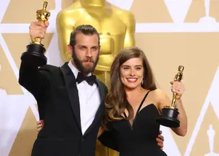 Os realizadores Chris Overton e Rachel Shenton