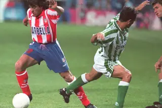 Atlético de Madrid homenageia Futre antes do jogo com o Sporting