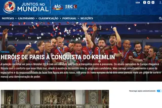 Juntos no Mundial e com um novo site