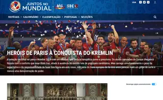 Juntos no Mundial e com um novo site