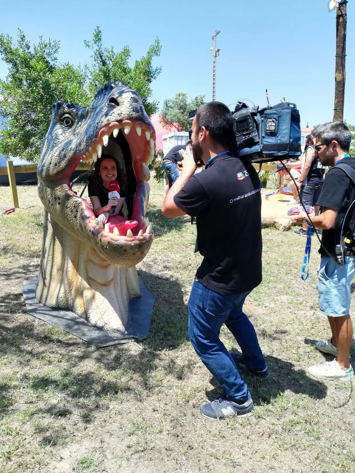 A equipa da SIC no Dino Parque (23/06/2018)