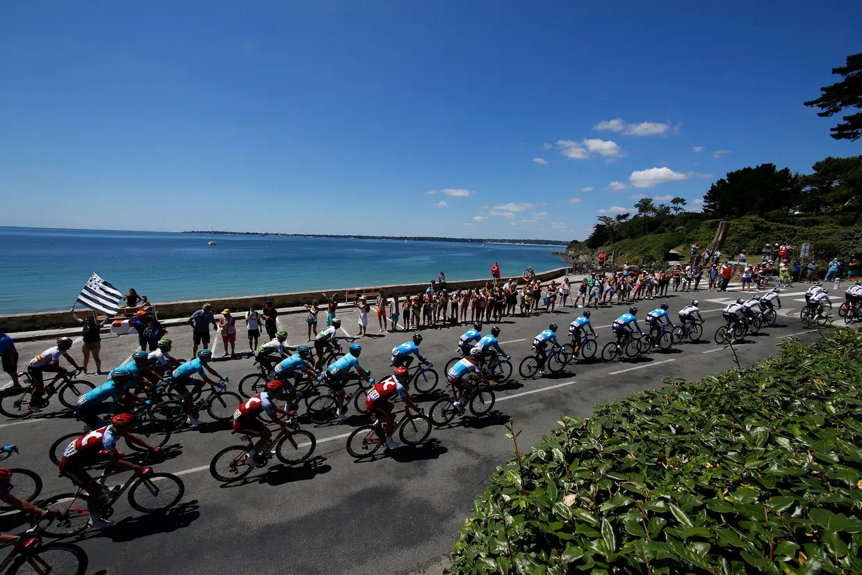 A quinta etapa da Volta a França passou entre Lorient e Quimper.