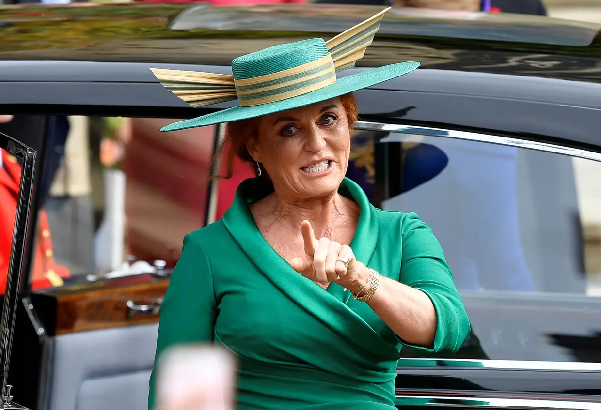 A mãe da noiva Sarah Ferguson