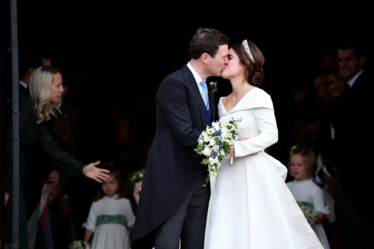 Eugenie e Jack Brooksbank já casados