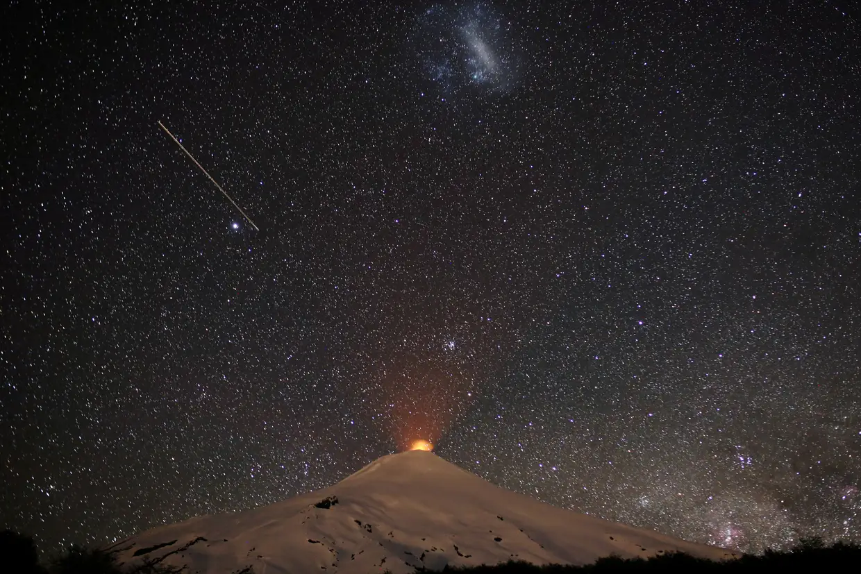 O vulcão chileno Villarrica.