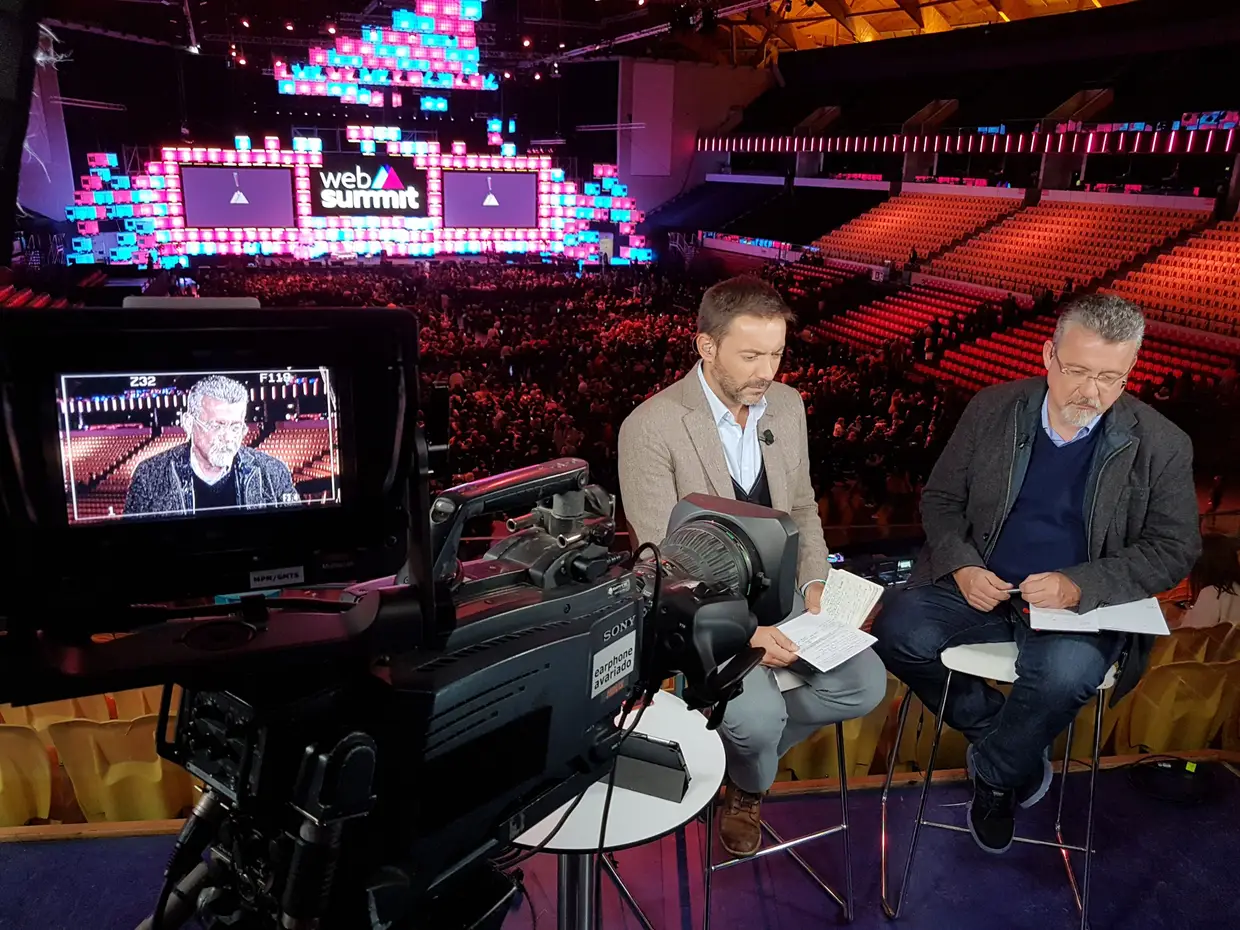 Lourenco Medeiros e Rodrigo Pratas na Web Summit