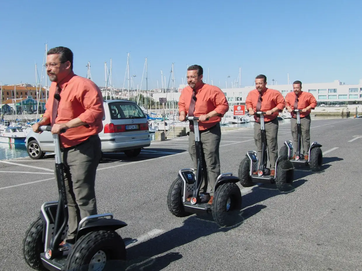 Uma das várias reportagens sobre segway