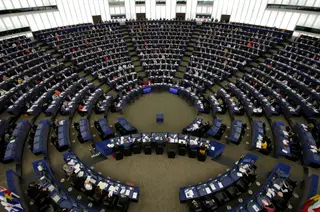 Sessão no Parlamento Europeu em Estrasburgo, França