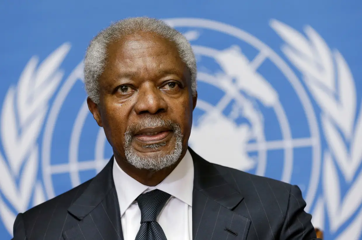 O antigo secretário-geral da ONU, Kofi Annan, morreu no Hospital de Berna, na Suíça, aos 80 anos. (8 de abril de 1938 - 18 de agosto de 2018)