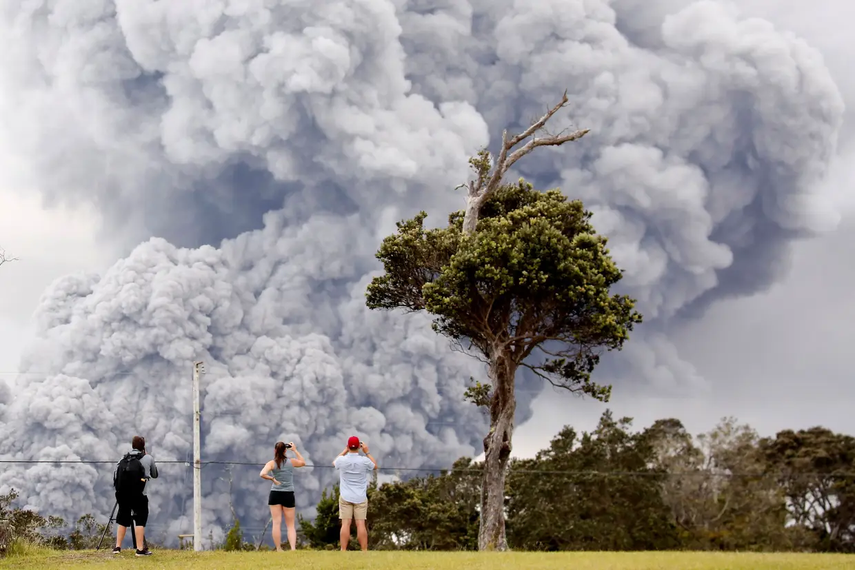 Erupção do vulcão Kilauea no Havai, Estados Unidos da América.