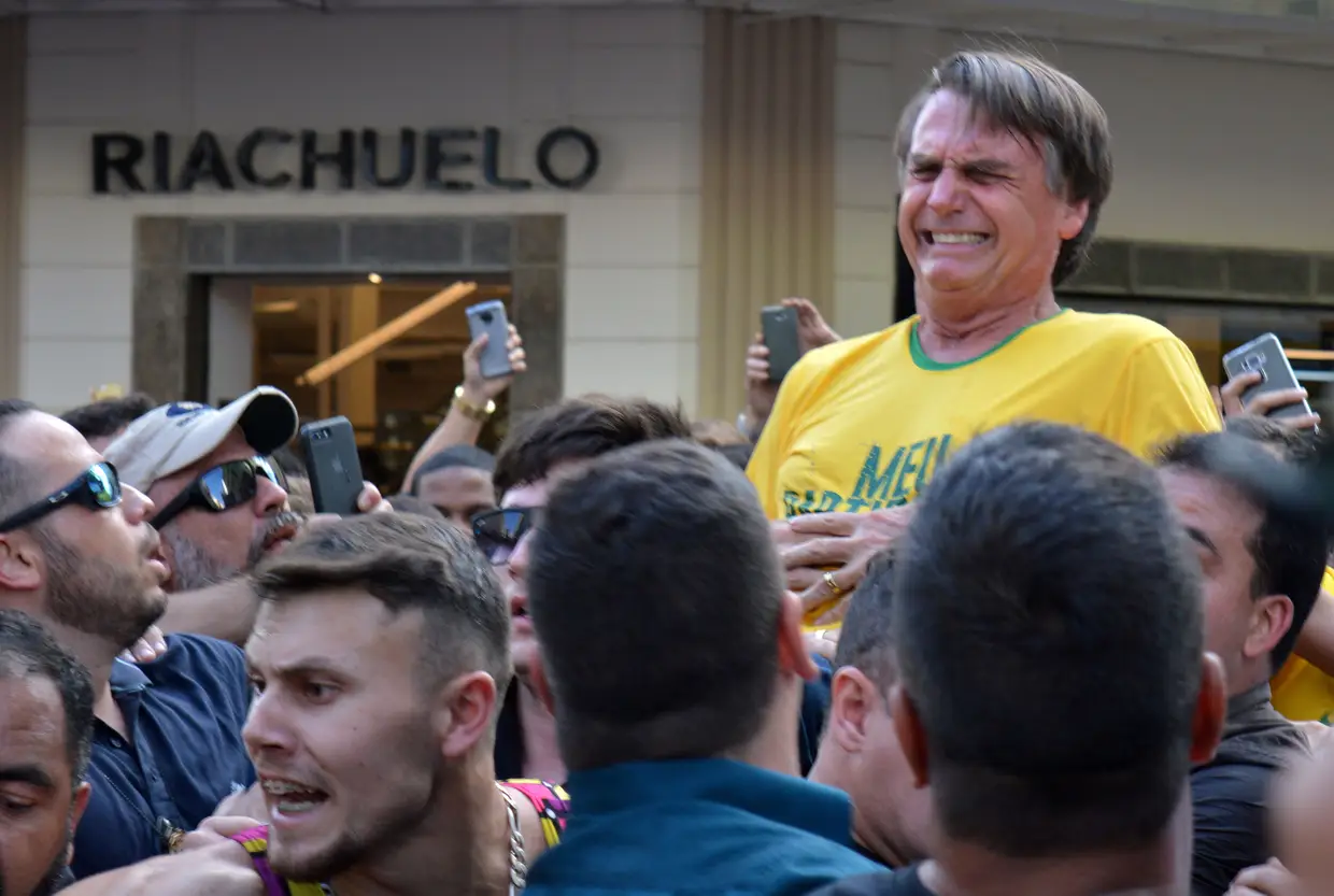 O Presidente eleito do Brasil Jair Bolsonaro em Minas Gerais.