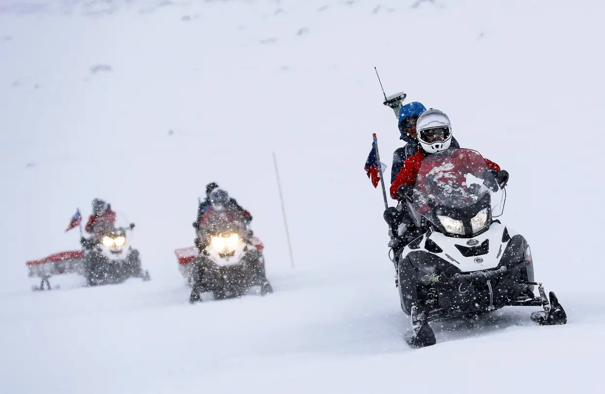 Expedição científica chilena na Antártica.