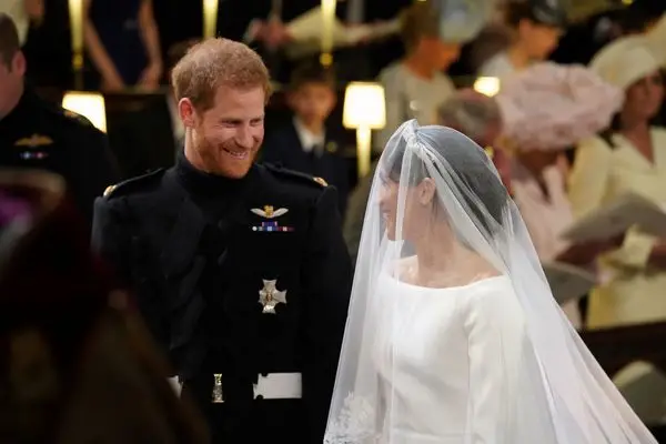 O casamento do príncipe Harry e de Meghan Markle na capela de Saint-George, no castelo de Windsor.