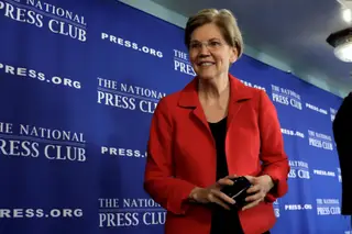 A senadora Elizabeth Warren.