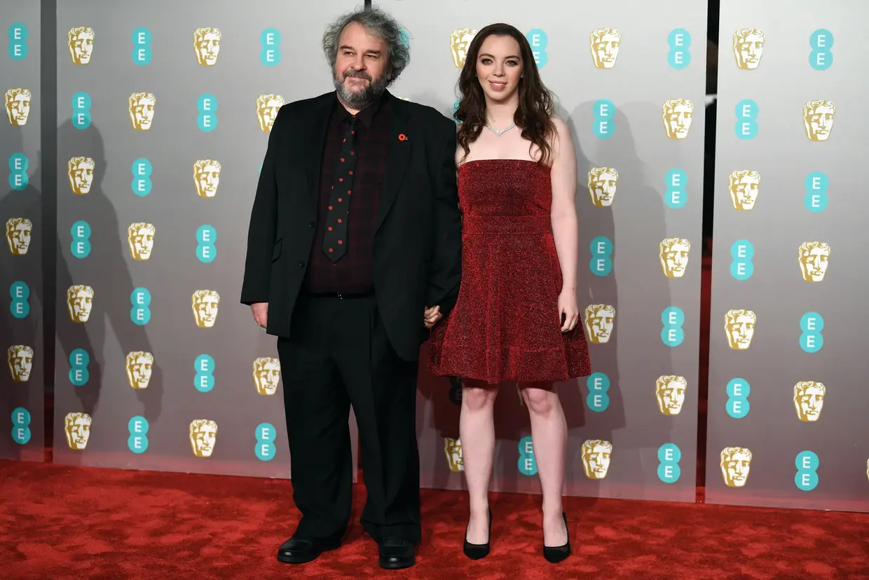 O realizador Peter Jackson com a filha Katie Jackson