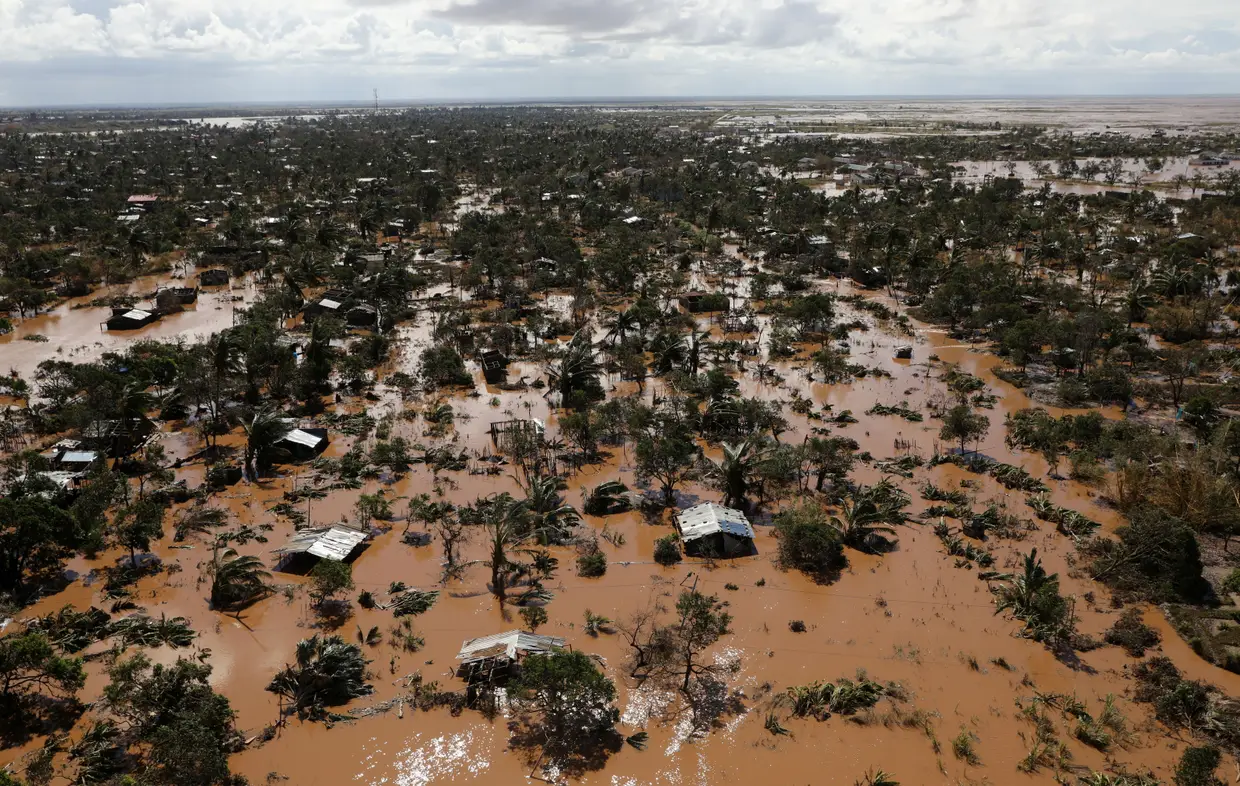 Destruição provocada pelo ciclone Idai na cidade de Beira, em Moçambique.
