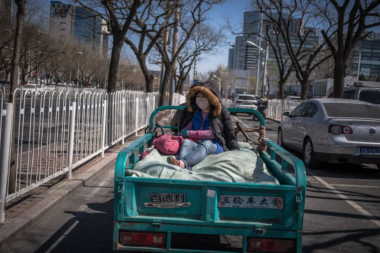 Dia a dia em Pequim, China.