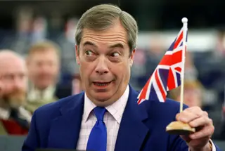 O britânico Nigel Farrage, copresidente do Grupo da Europa da Liberdade e da Democracia Direta