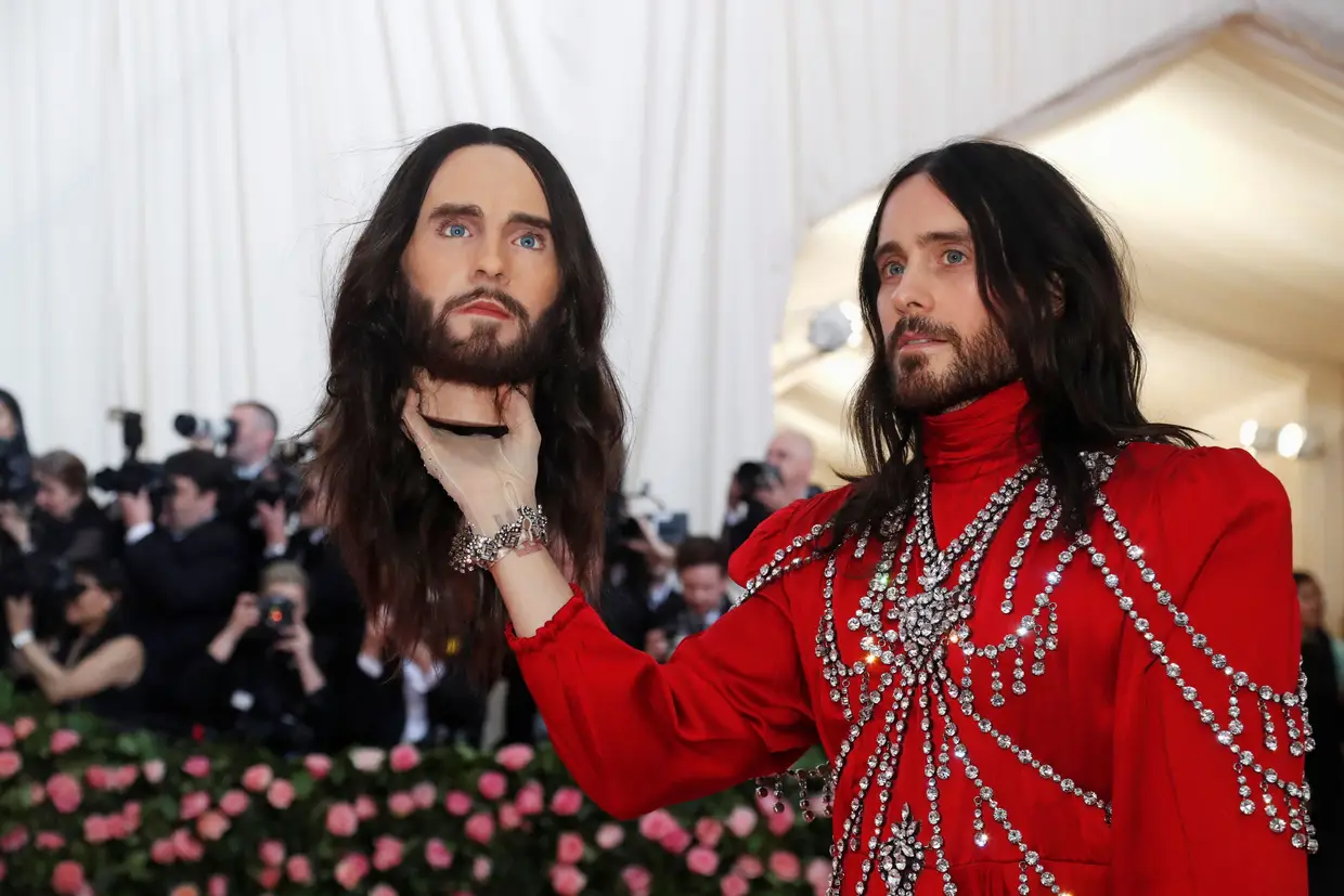 Jared Leto na MET Gala, em Nova Iorque, Estados Unidos da América.