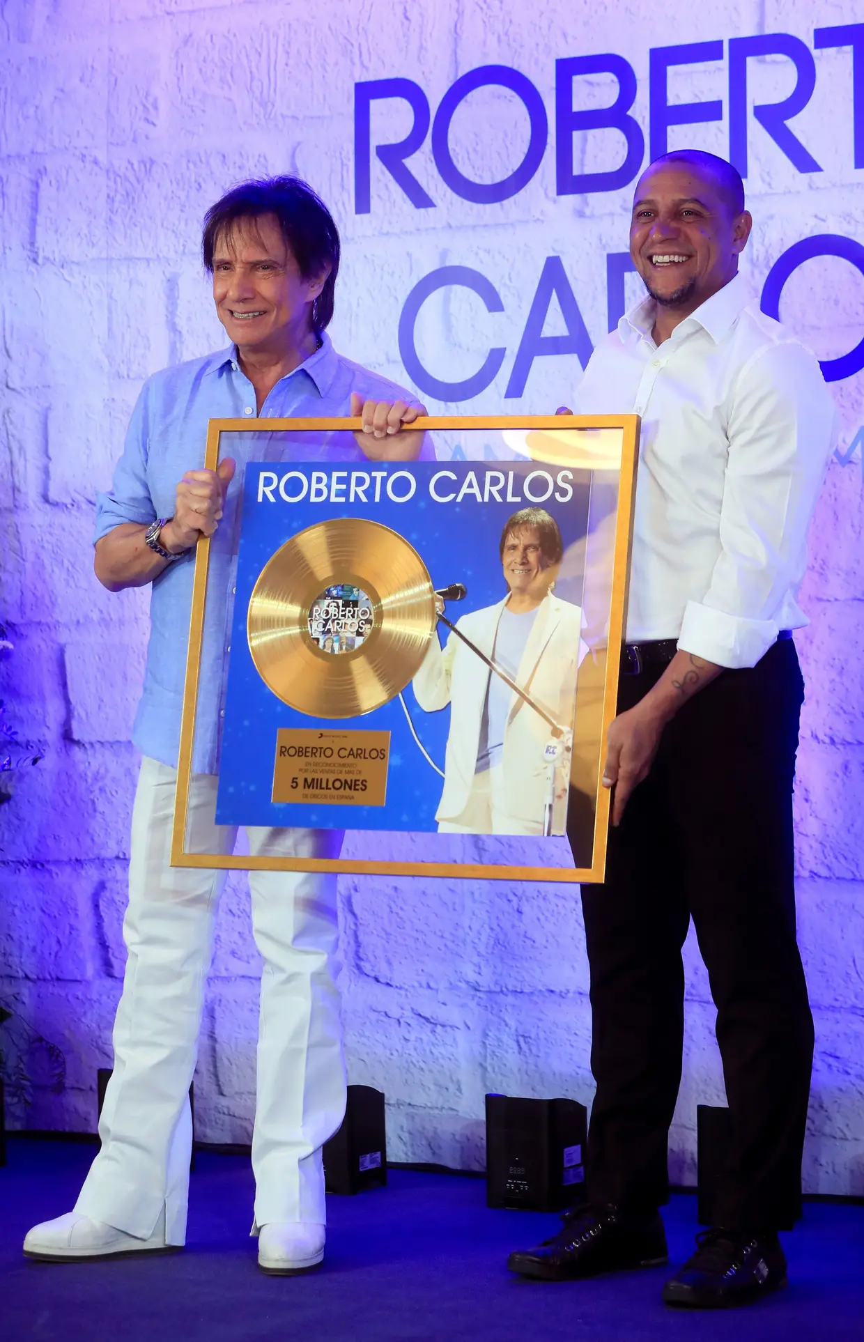Homenagem ao músico brasileiro Roberto Carlos em Madrid, Espanha.