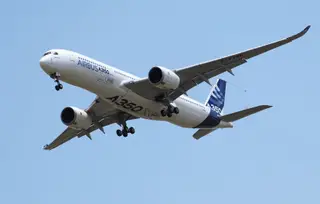 O A350 é um dos mais recentes da Airbus e serve de referência ao protótipo Fling V da KLM