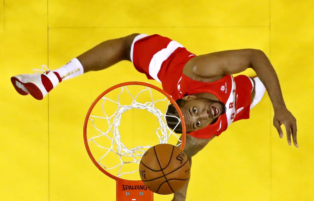 Kawhi Leonard, eleito o melhor jogador no jogo decisivo contra o Golden State Warriors.