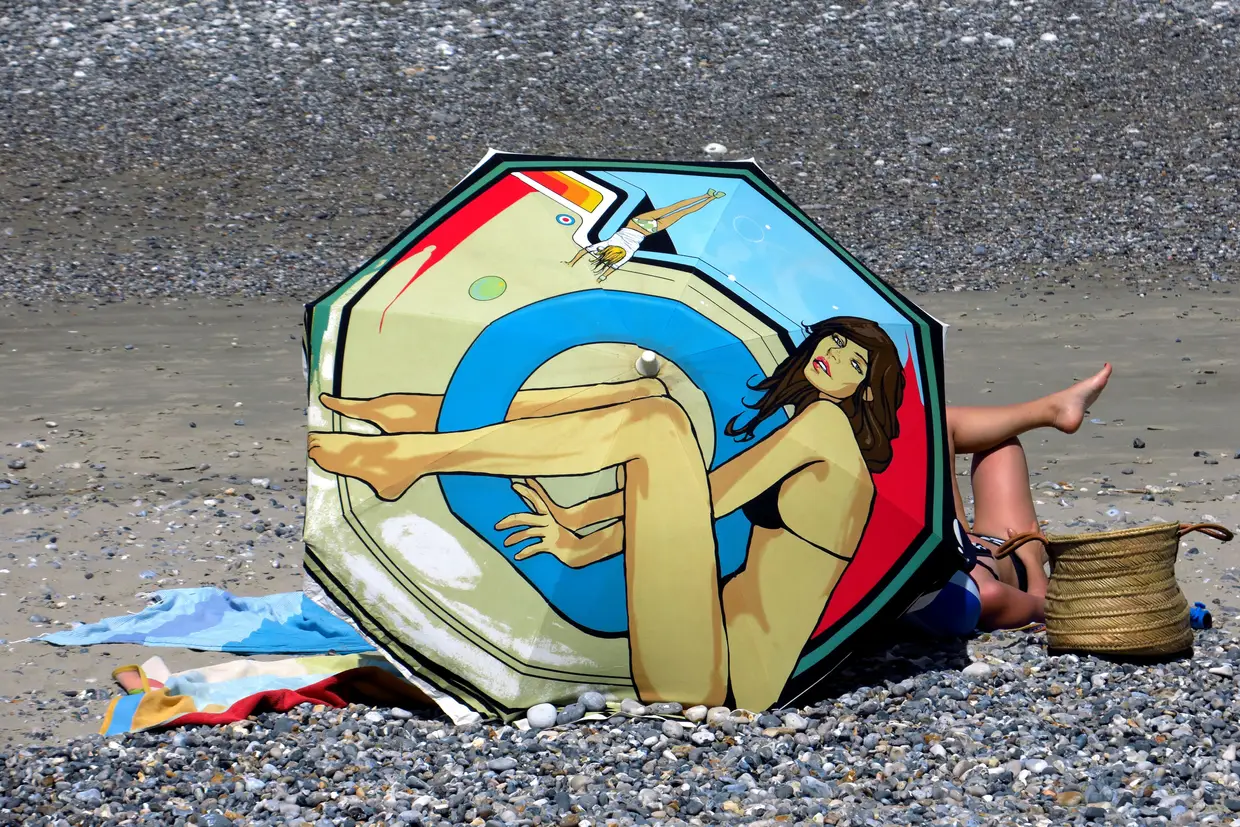 Uma onda de calor atingiu o no sul de França.