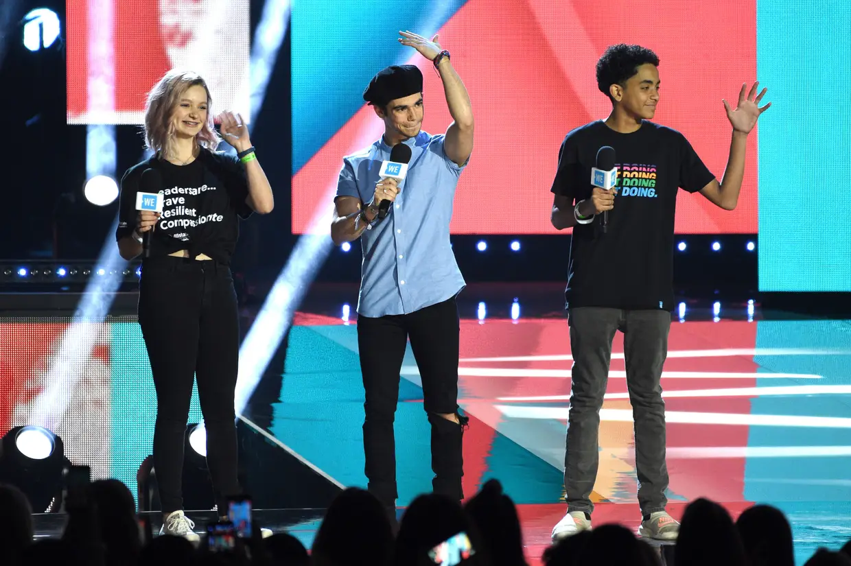 Durante o WE Day California em abril de 2019