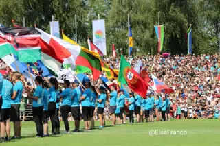 Estádio Birkenwiese, Dornbirn, Áustria - Abertura Gymnaestrada 2019