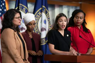 Congressistas democratas Alexandria Ocasio-Cortez, Rashida Tlaib, Ilhan Omar e Ayanna Pressley