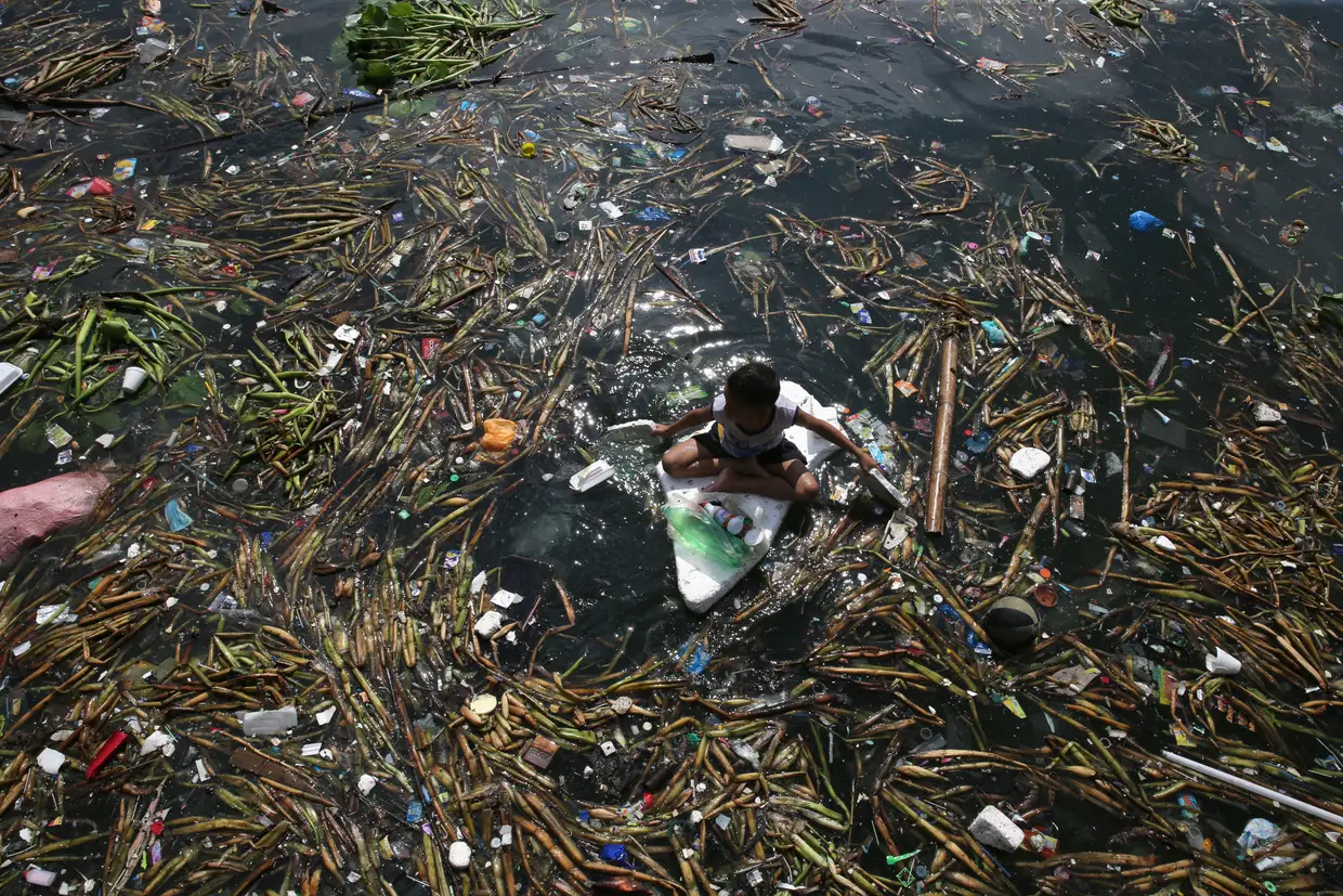 Bairro de lata Baseco em Manila, Filipinas