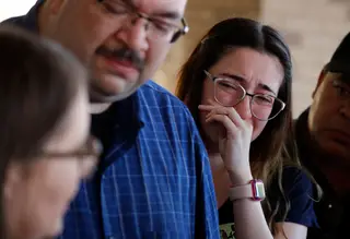A história de Jordan Anchondo foi contada pela irmã, Leta Jamrowski, na sala de espera de um dos hospitais onde o sobrinho, de apenas 2 meses está internado