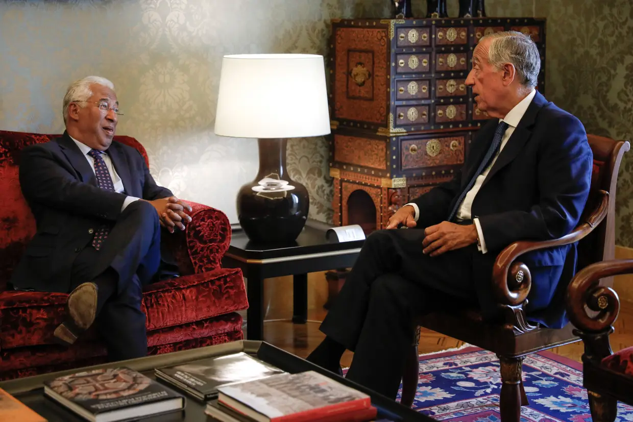 O Presidente da República Marcelo Rebelo de Sousa, recebe o Primeiro Ministro Antonio Costa para uma reunião de análise à greve dos motoristas de matérias perigosas e mercadorias, no Palácio de Belém.