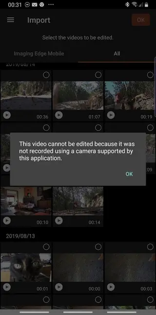 O vídeo que o programa diz que não é compatível… é um vídeo da Sony que fez o dito programa. No mínimo estranho.