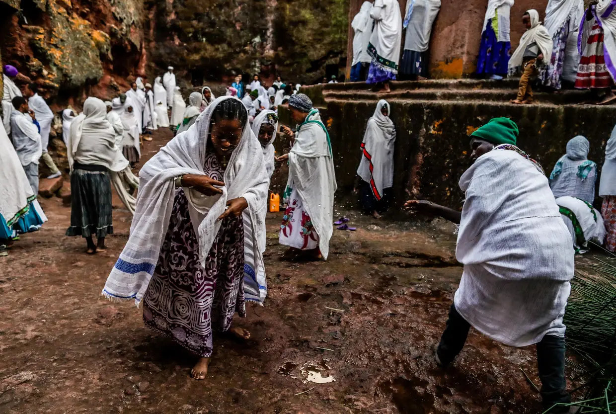 Festival de São Jorge em Lalibela, Etiópia.