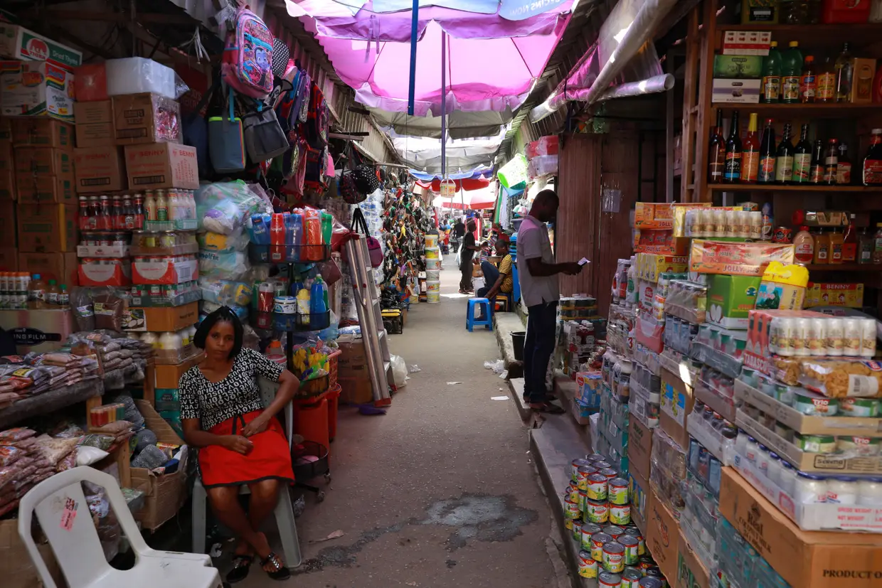 Um mercado em Abuja, capital da Nigéria.