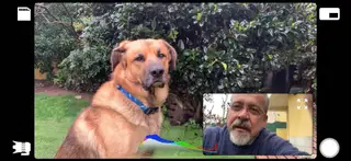 Podia entrevistar o Gastão e ficar com o ficheiro do entrevistador e do entrevistado. Captura de ecrã na aplicação DoubleTake como todas as imagens deste artigo.