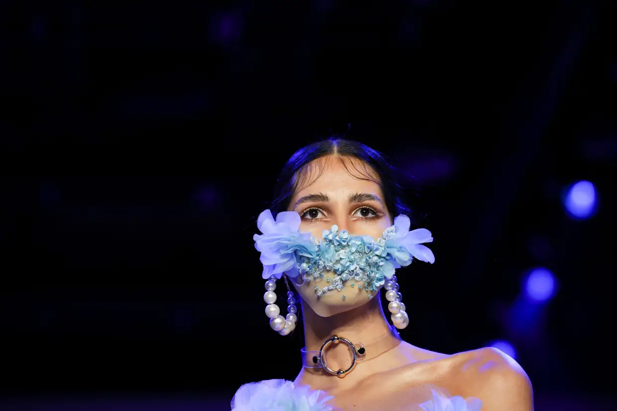 A coleção do outono de 2020 da Blonds Fall, durante a Semana da Moda de Nova Iorque, EUA.