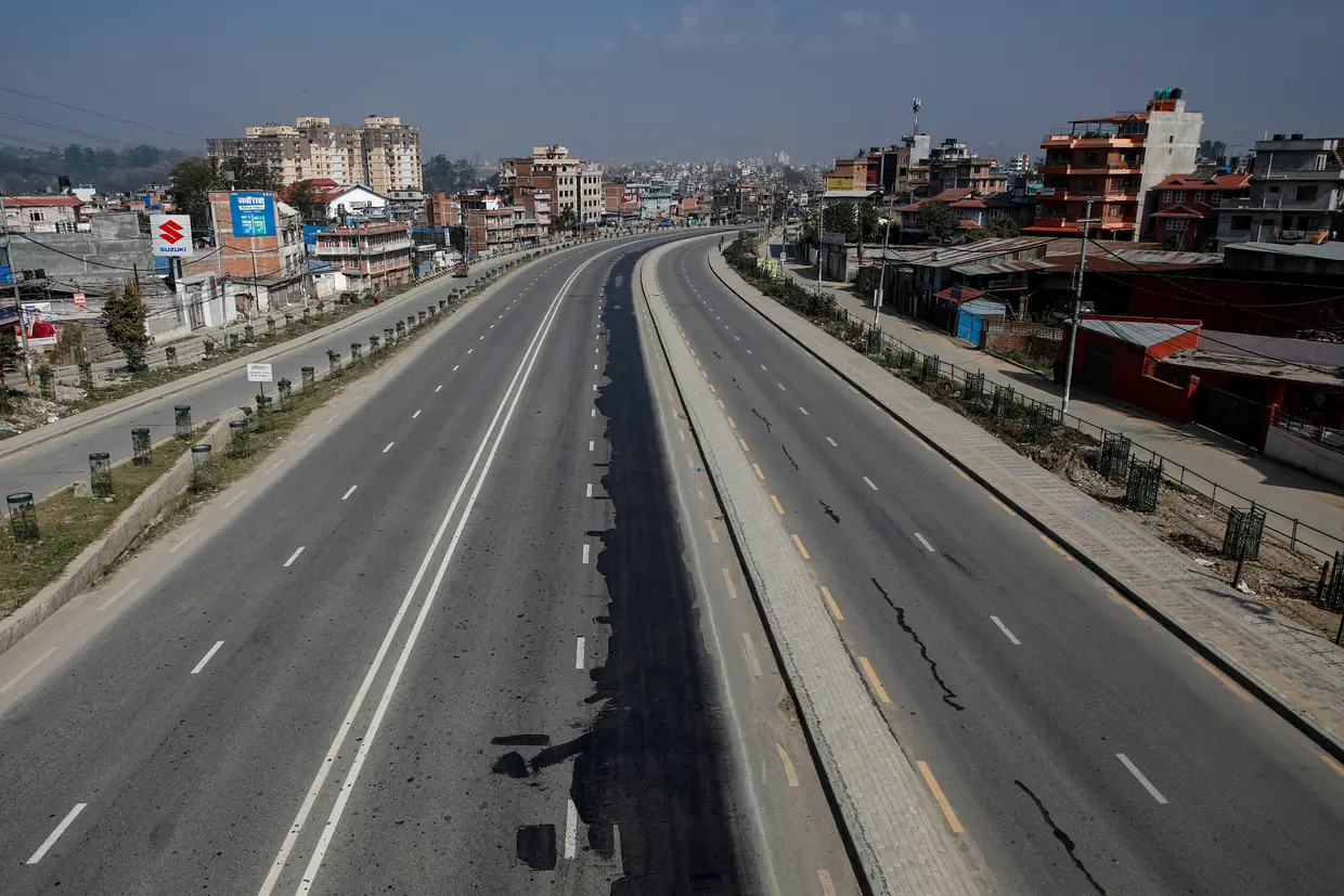 Ruas em Kathmandu, Nepal