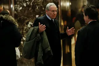 Bob Woodward na Trump Tower, NY, 2017
