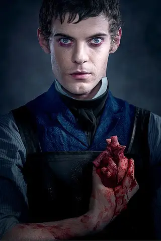 Harry Treadway no papel do Dr. Victor Frankenstein