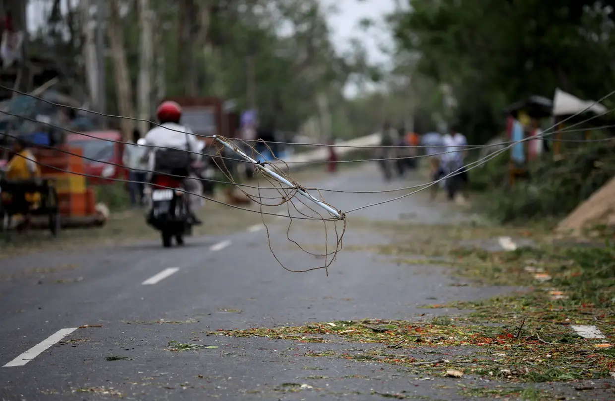 Efeitos da passagem do ciclone Amphan na Índia