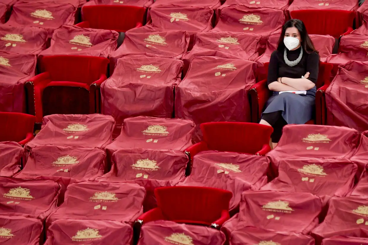 A apresentação da nova temporada do Teatro San Carlo, Nápoles, Itália.