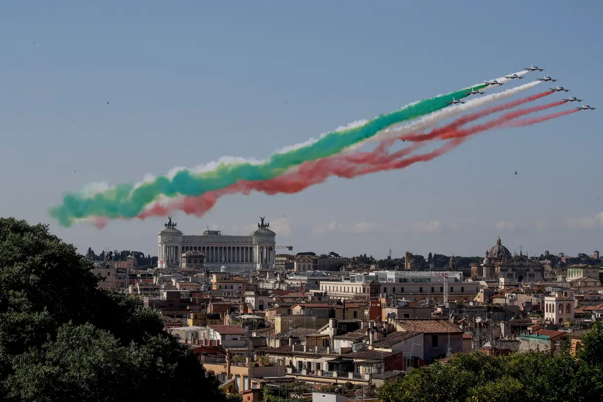 Celebrações do 74º aniversário da República italiana, em Roma.