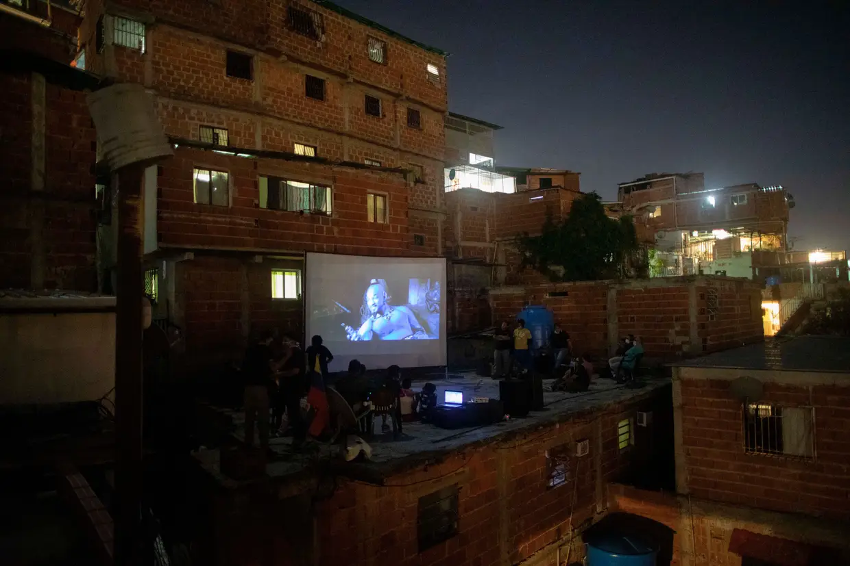 Cinema drive-in em Caracas, na Venezuela.