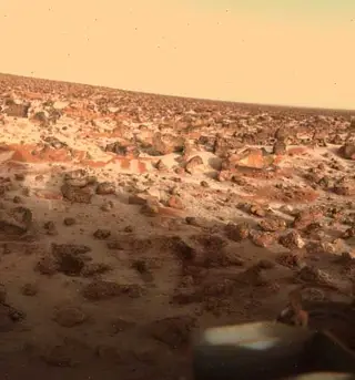 Utopia Planitia fotografada em 1971 pela Viking Lander 2 da NASA