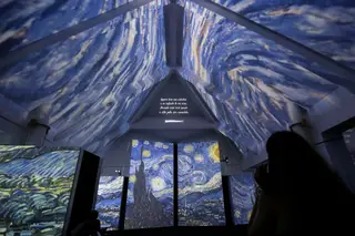 A exposição sobre Van Gogh já recebeu 50 mil visitantes