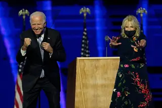 Presidente Joe Biden e a mulher Jill Biden, no sábado, em Wilmington