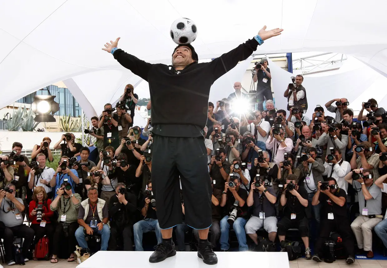 Em 2008, Maradona marcou presença no 61.º Festival Internacional de Cannes
