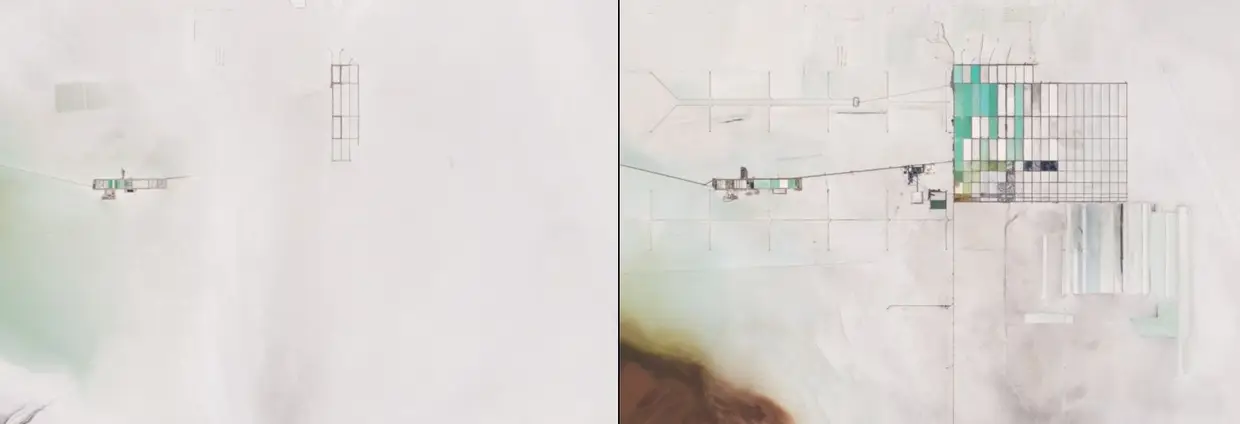 Exploração de lítio no salar Uyuni da Bolívia. 12 de abril de 2013 - 7 de janeiro de 2019